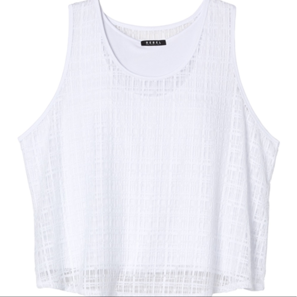 REBEL by REBEL WILSON Georgina Lace tank top NWT